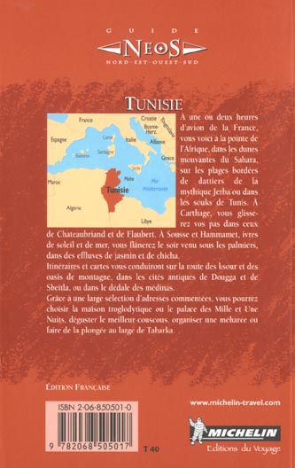 Quatrième de couverture de « 8505: GUIDE NEOS ; TUNISIE EN FRANCAIS »