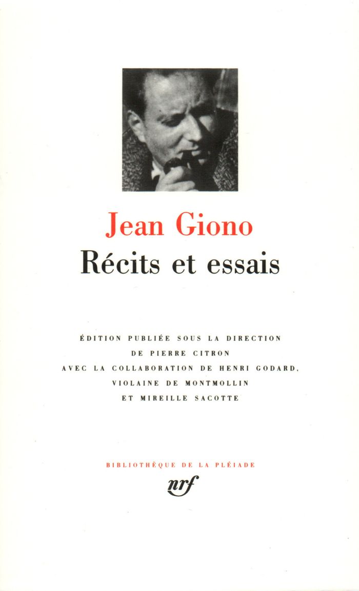 Couverture du livre « RECITS ET ESSAIS » de Jean Giono, librairie Les Contes Infusés à Corte