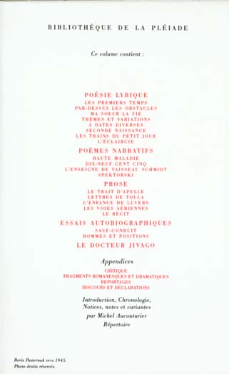 Quatrième de couverture de « OEUVRES »