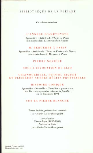Quatrième de couverture de « OEUVRES - VOL03 »