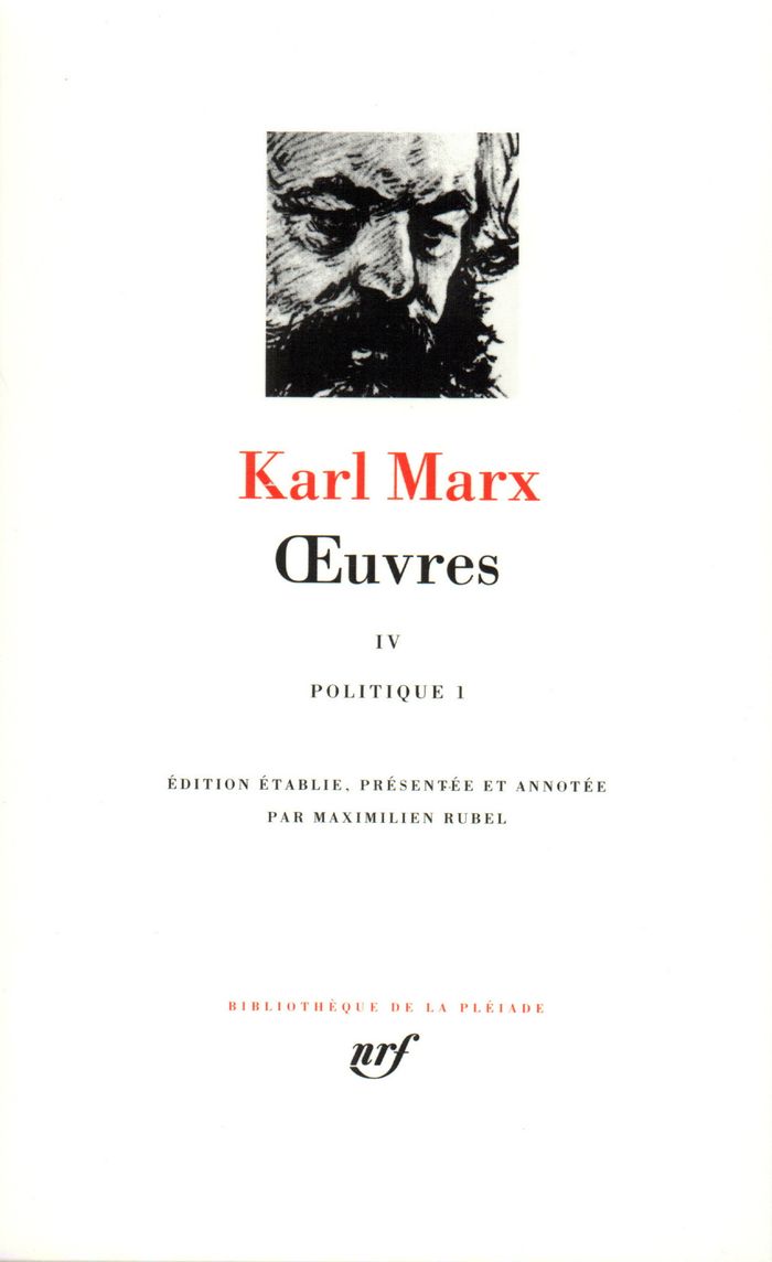 Couverture du livre « OEUVRES - VOL04 - POLITIQUE, 1 » de Karl Marx, librairie Les Contes Infusés à Corte