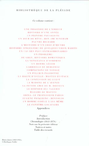 Quatrième de couverture de « NOUVELLES COMPLETES - VOL01 - 1864-1876 »