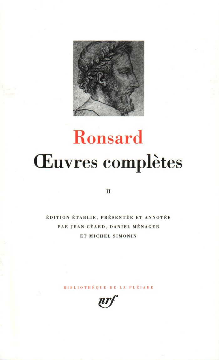 Couverture du livre « OEUVRES COMPLETES - VOL02 » de Ronsard Pierre De, librairie Les Contes Infusés à Corte