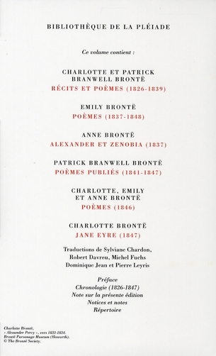 Quatrième de couverture de « Jane Eyre : 1826-1847 »
