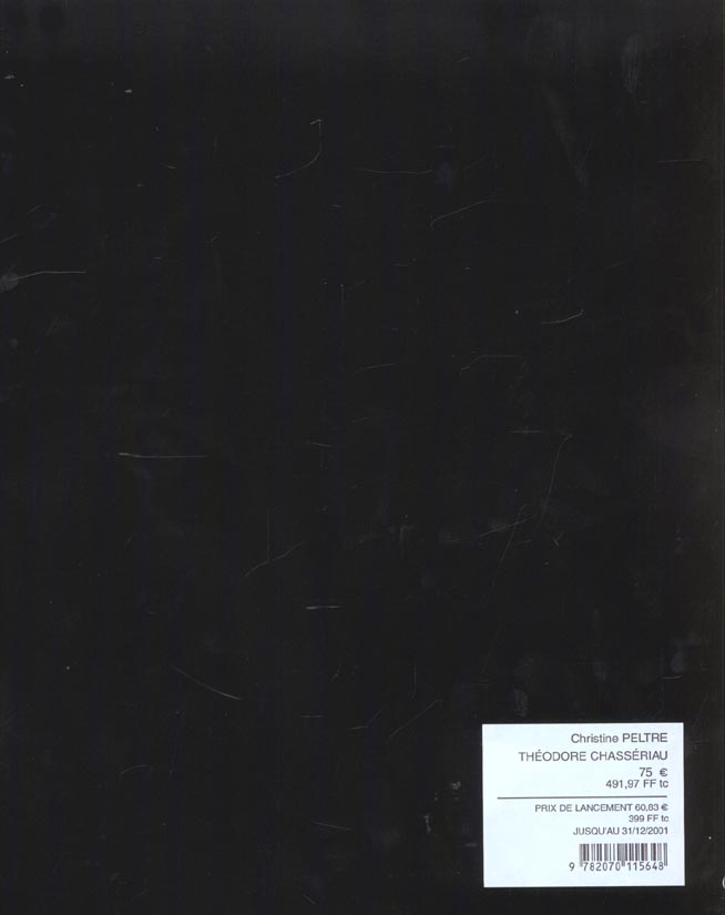 Quatrième de couverture de « THEODORE CHASSERIAU »