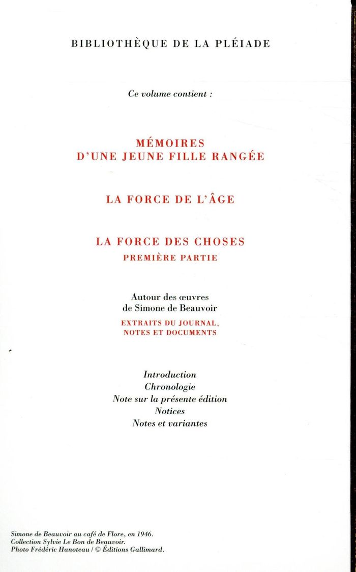 Quatrième de couverture de « Mémoires »