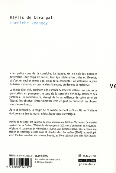Quatrième de couverture de « Corniche Kennedy : roman »