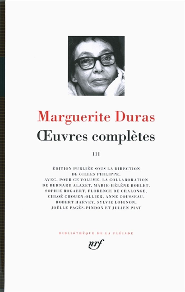 Couverture du livre « Oeuvres complètes » de Marguerite Duras, librairie Les Contes Infusés à Corte
