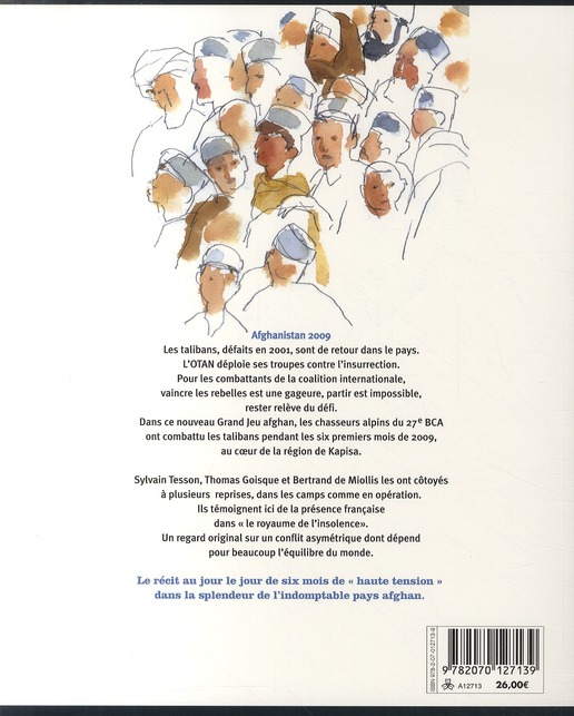 Quatrième de couverture de « Haute tension : des chasseurs alpins en Afghanistan »