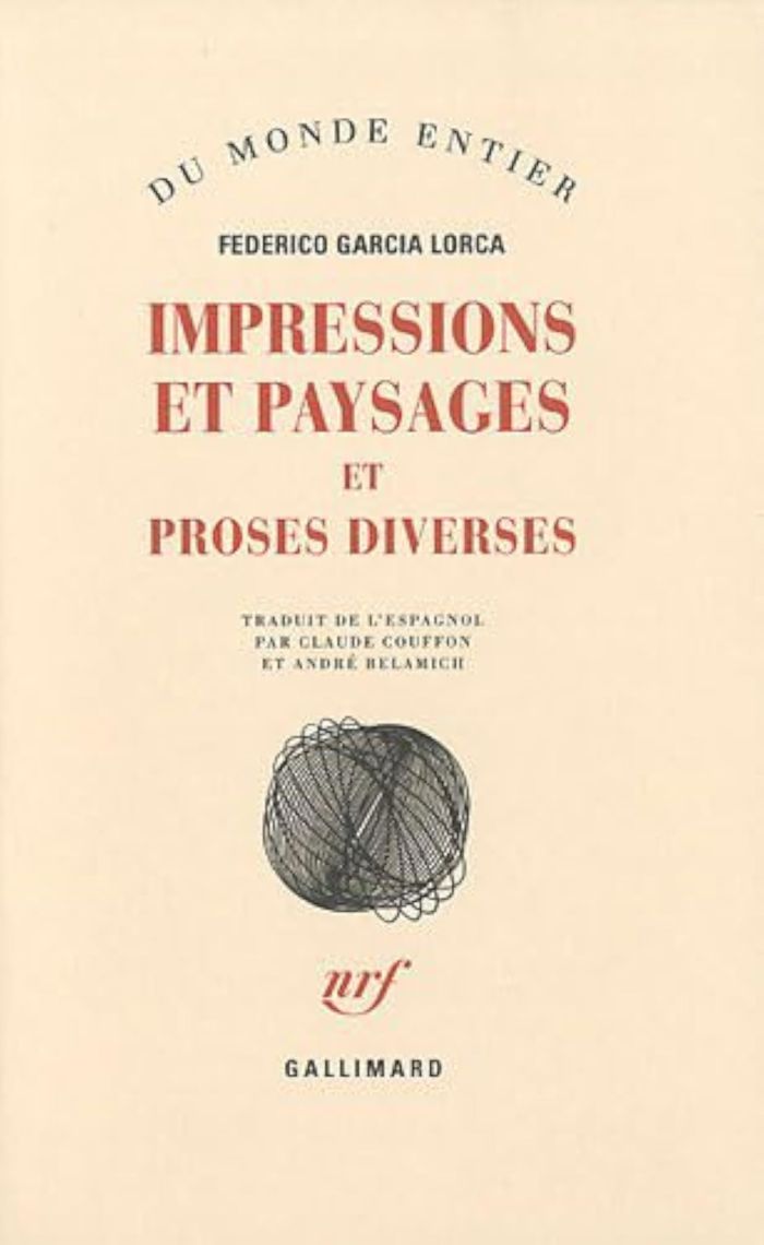 Couverture du livre « IMPRESSIONS ET PAYSAGES - PROSES DIVERSES » de Garcia Lorca F., librairie Les Contes Infusés à Corte