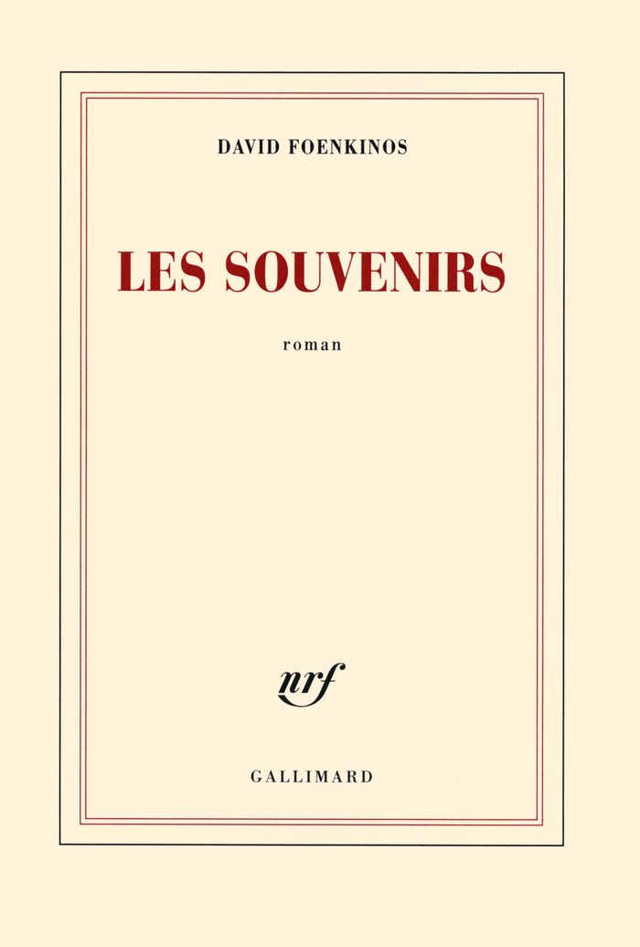 Couverture du livre « Les souvenirs : roman » de David Foenkinos, librairie Les Contes Infusés à Corte