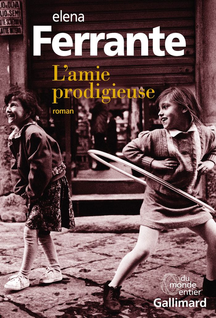 Couverture du livre « L'amie prodigieuse : enfance, adolescence » de Elena Ferrante, librairie Les Contes Infusés à Corte