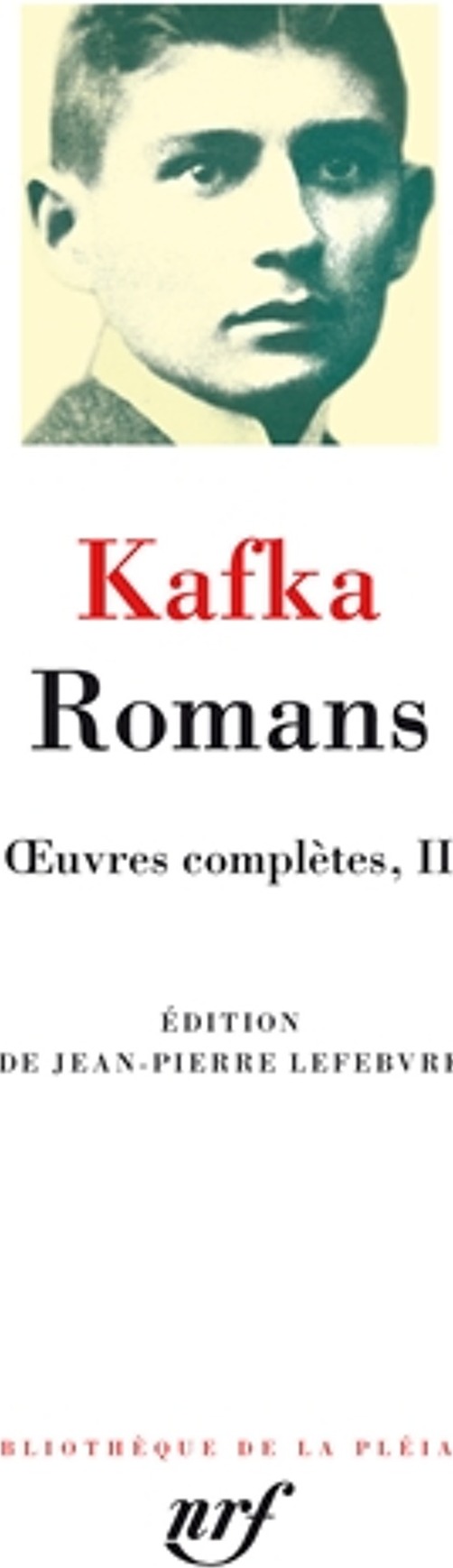 Couverture du livre « Romans » de Franz Kafka, librairie Les Contes Infusés à Corte