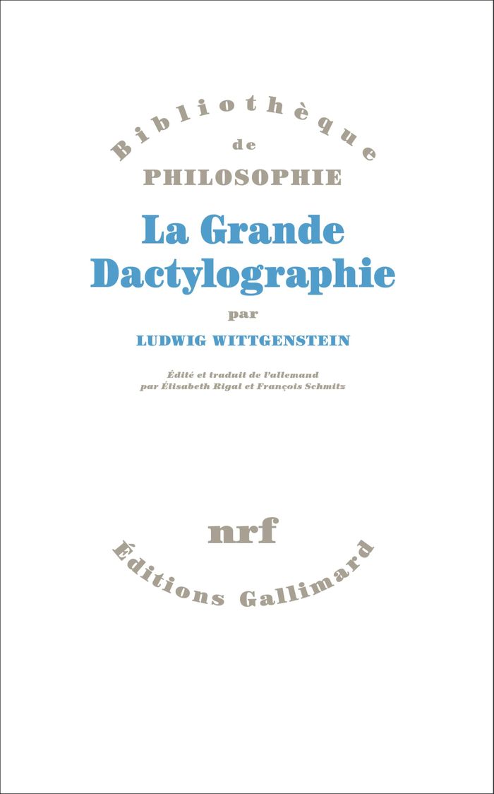 Couverture du livre « La grande dactylographie » de Ludwig Wittgenstein, librairie Les Contes Infusés à Corte
