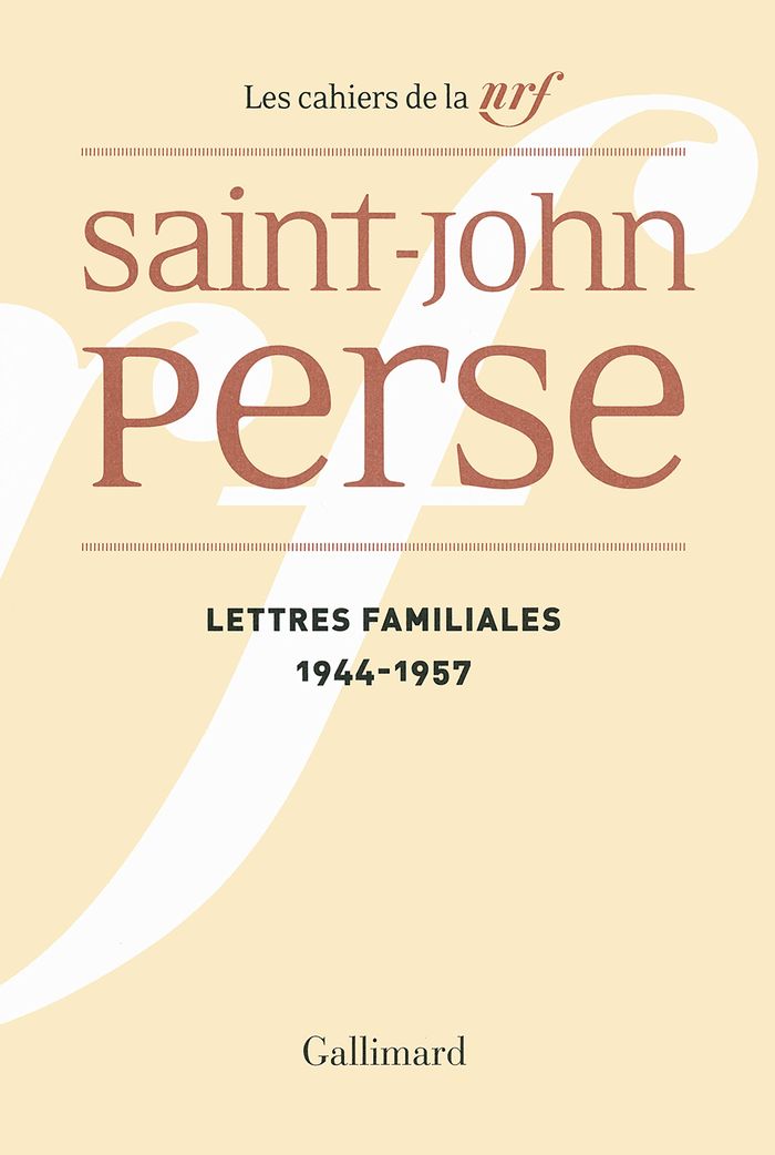 Couverture du livre « LETTRES FAMILIALES - (1944-1957) », librairie Les Contes Infusés à Corte