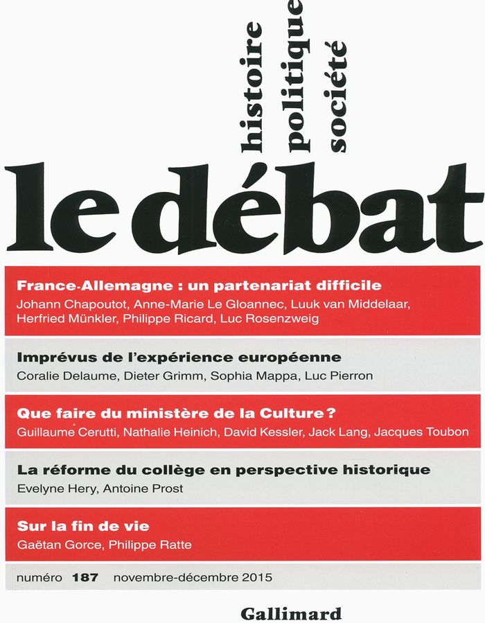 Couverture du livre « LE DEBAT » de Collectif, librairie Les Contes Infusés à Corte
