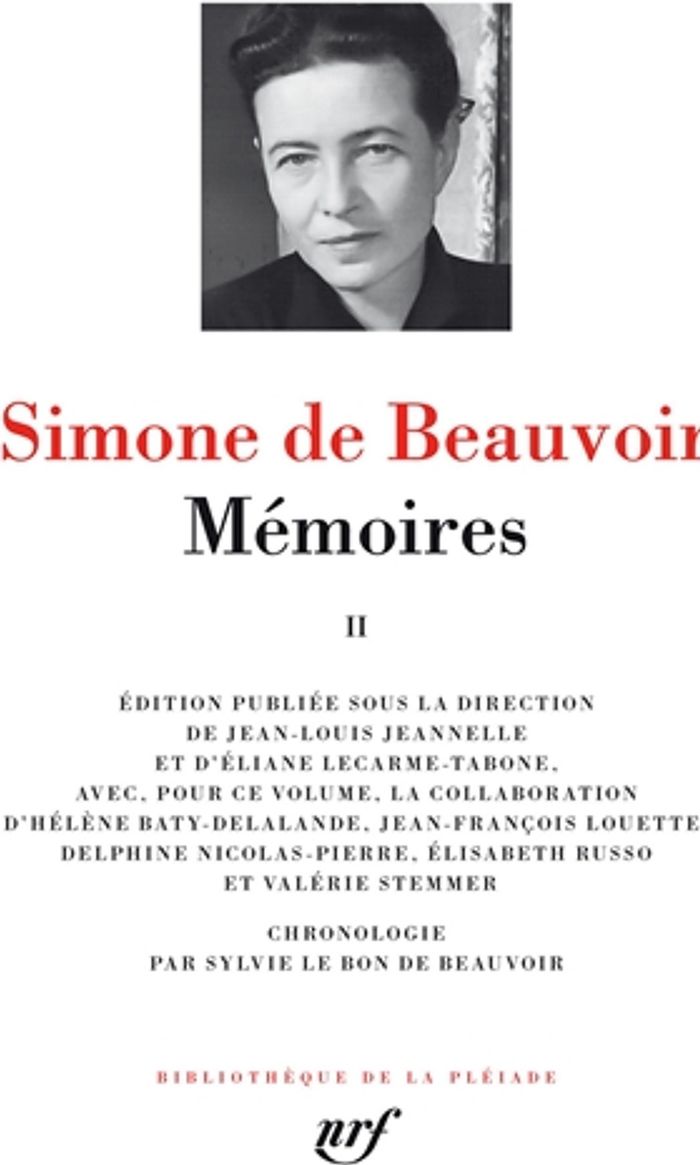Couverture du livre « Mémoires » de Simone de Beauvoir, librairie Les Contes Infusés à Corte