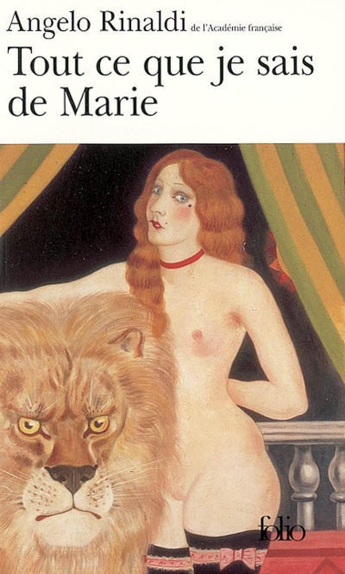 Couverture du livre « TOUT CE QUE JE SAIS DE MARIE » de Angelo Rinaldi, librairie Les Contes Infusés à Corte