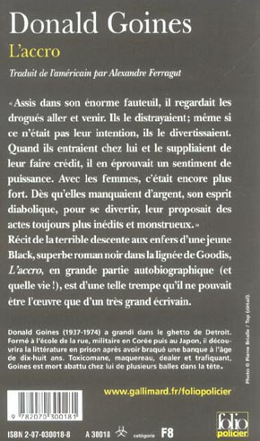 Quatrième de couverture de « L'ACCRO »