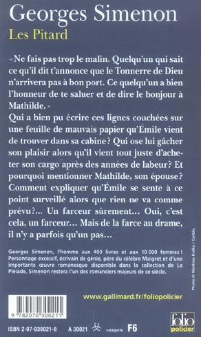 Quatrième de couverture de « LES PITARD »