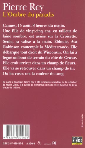 Quatrième de couverture de « L'OMBRE DU PARADIS »