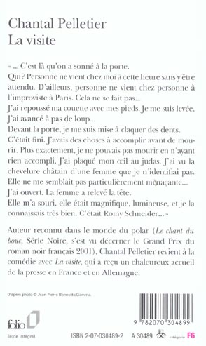 Quatrième de couverture de « LA VISITE »