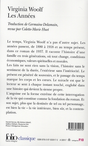 Quatrième de couverture de « Les années »