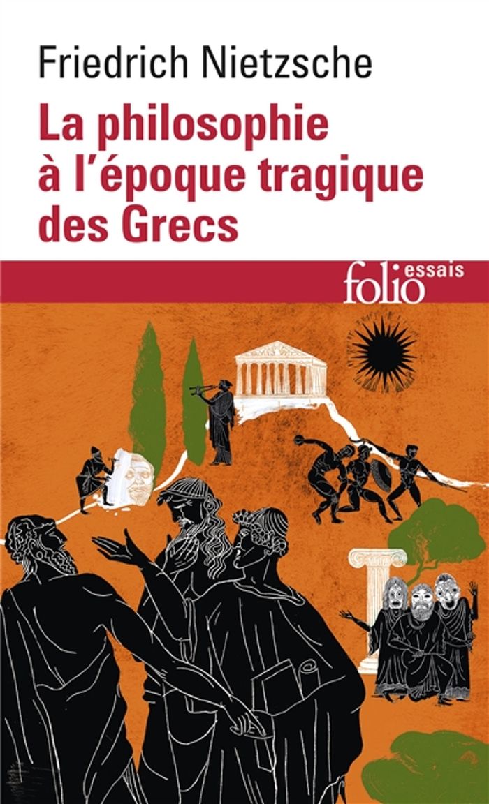 Couverture du livre « LA PHILOSOPHIE A L'EPOQUE TRAGIQUE DES GRECS / SUR L'AVENIR DE NOS ETABLISSEMENTS D'ENSEIGNEMENT /CI » de Friedrich Nietzsche, librairie Les Contes Infusés à Corte