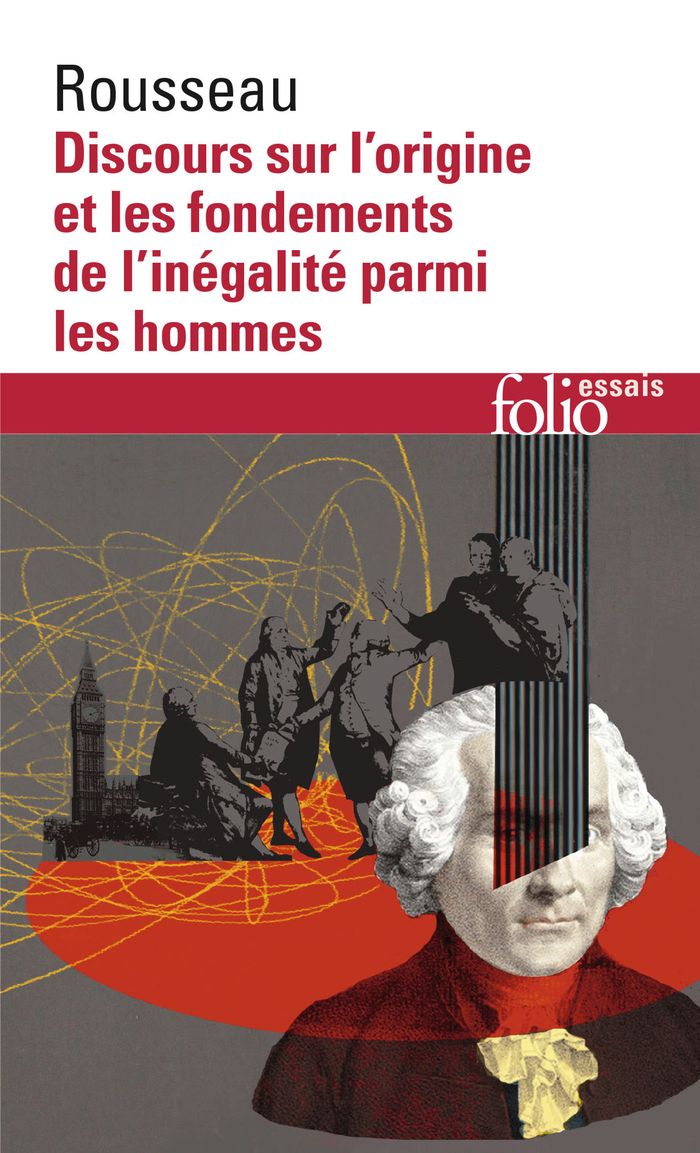 Couverture du livre « DISCOURS SUR L'ORIGINE ET LES FONDEMENTS DE L'INEGALITE PARMI LES HOMMES » de J-J. Rousseau, librairie Les Contes Infusés à Corte