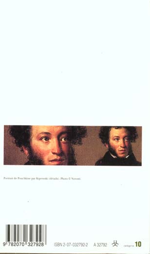 Quatrième de couverture de « POESIES »