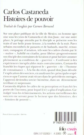 Quatrième de couverture de « HISTOIRES DE POUVOIR »