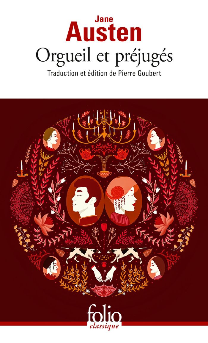 Couverture du livre « Orgueil et préjugés » de Jane Austen, librairie Les Contes Infusés à Corte