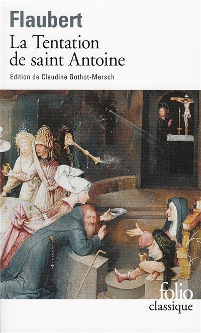 Couverture du livre « LA TENTATION DE SAINT ANTOINE » de Gustave Flaubert, librairie Les Contes Infusés à Corte