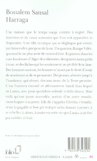 Quatrième de couverture de « Harraga : roman »