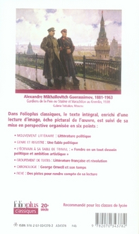Quatrième de couverture de « La ferme des animaux »