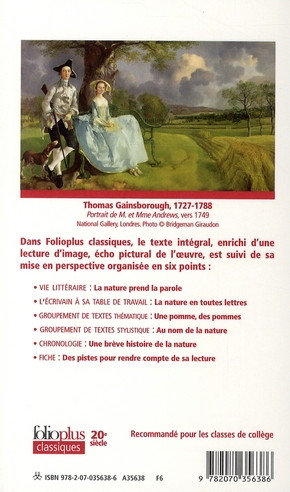 Quatrième de couverture de « L'HOMME QUI PLANTAIT DES ARBRES - ECRIRE LA NATURE »