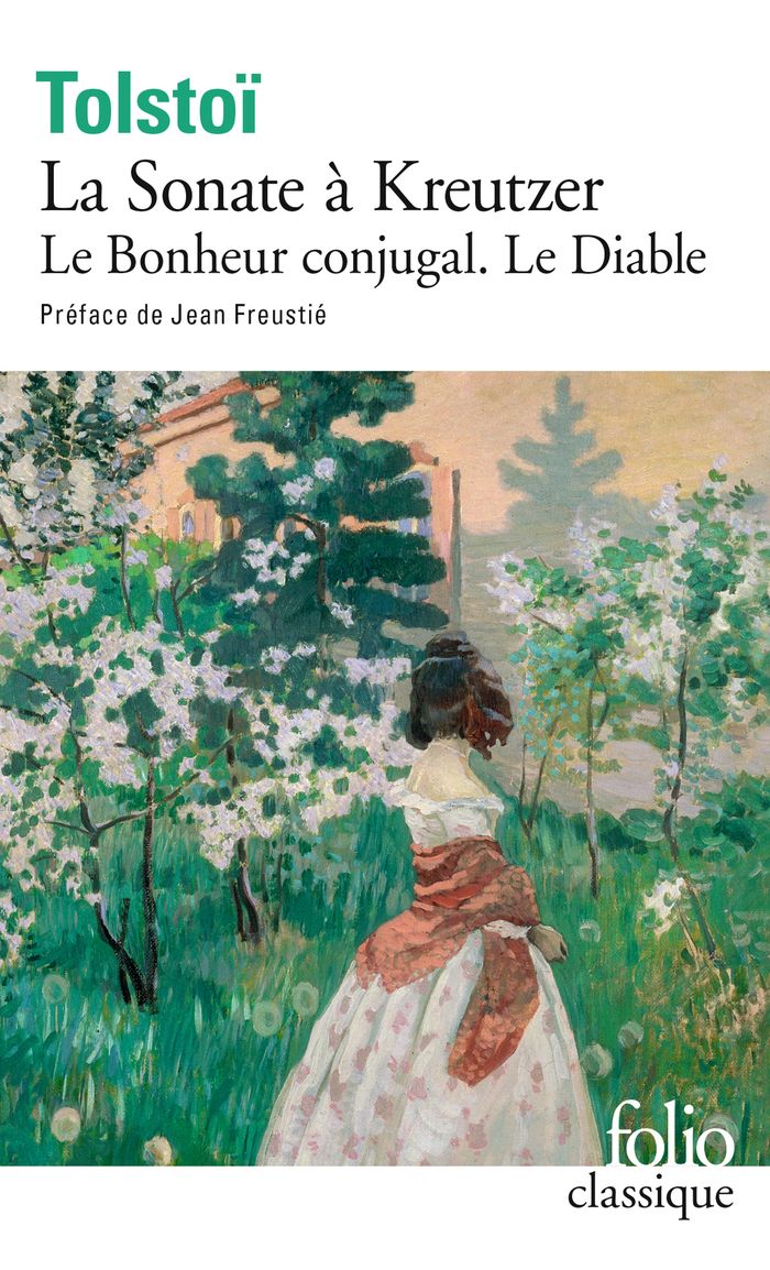 Couverture du livre « LA SONATE A KREUTZER / LE DIABLE / LE BONHEUR CONJUGAL » de Tolstoi/freustie, librairie Les Contes Infusés à Corte
