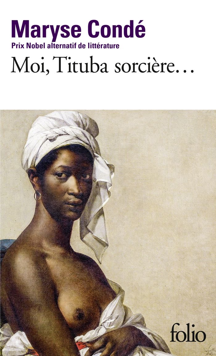 Couverture du livre « MOI, TITUBA SORCIERE... - NOIRE DE SALEM », librairie Les Contes Infusés à Corte