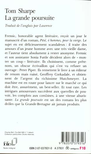 Quatrième de couverture de « LA GRANDE POURSUITE »