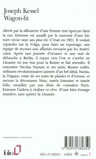 Quatrième de couverture de « WAGON-LIT »