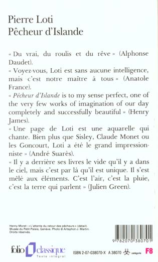 Quatrième de couverture de « PECHEUR D'ISLANDE »