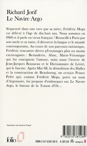 Quatrième de couverture de « LE NAVIRE ARGO »