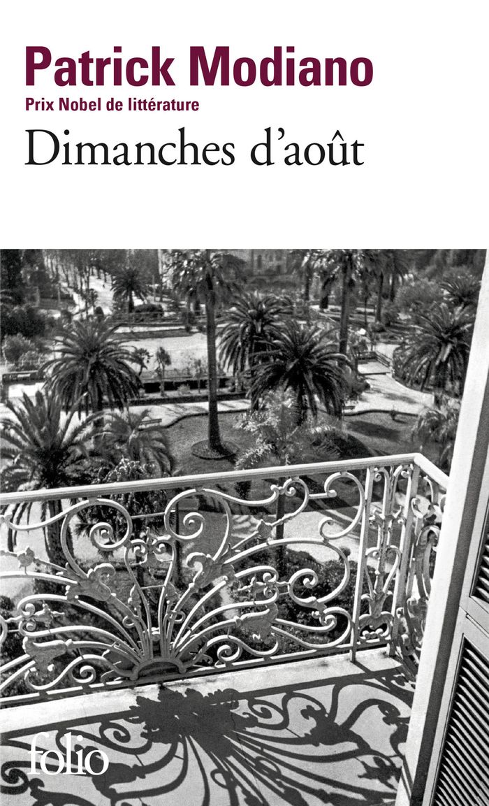 Couverture du livre « DIMANCHES D'AOUT » de Patrick Modiano, librairie Les Contes Infusés à Corte
