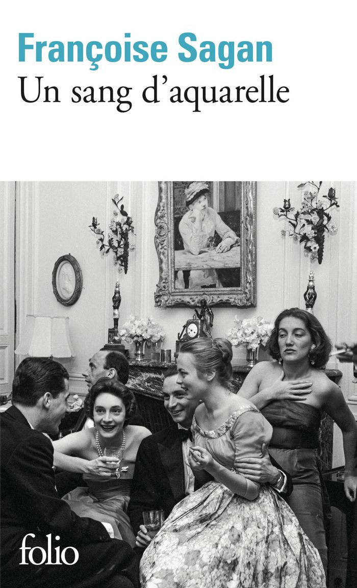 Couverture du livre « UN SANG D'AQUARELLE » de Francoise Sagan, librairie Les Contes Infusés à Corte