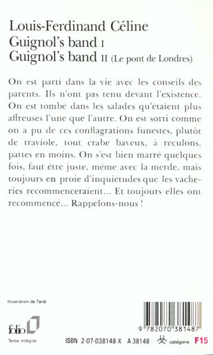 Quatrième de couverture de « GUIGNOL'S BAND I - GUIGNOL'S BAND II [LE PONT DE LONDRES] »