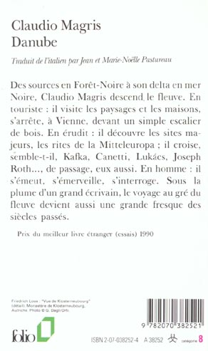 Quatrième de couverture de « DANUBE »