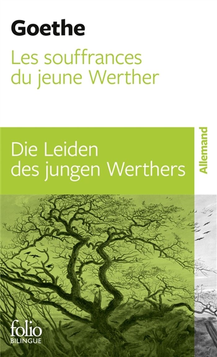 Couverture du livre « SOUFFRANCES DU JEUNE WERTHER/ LES DIE LEIDEN DES JUNGEN WERTHERS » de Goethe/bertaux, librairie Les Contes Infusés à Corte