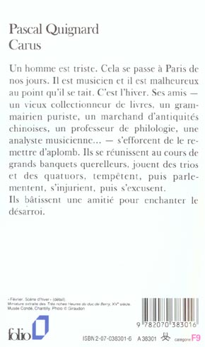 Quatrième de couverture de « CARUS »