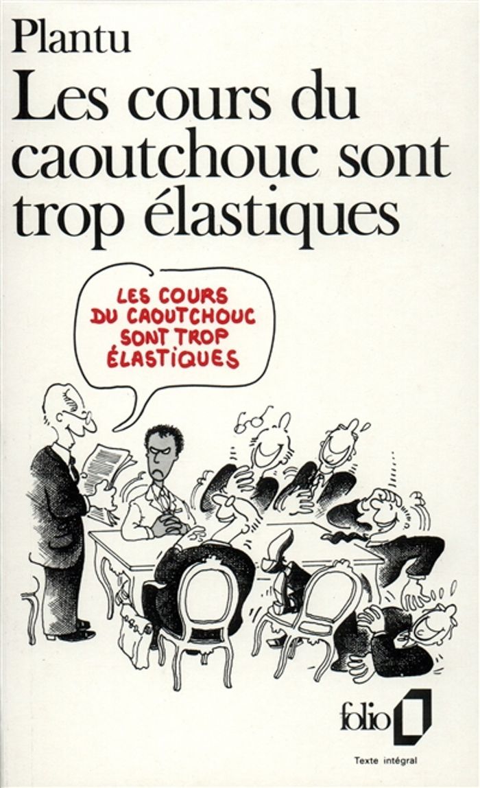 Couverture du livre « LES COURS DU CAOUTCHOUC SONT TROP ELASTIQUES » de Plantu, librairie Les Contes Infusés à Corte