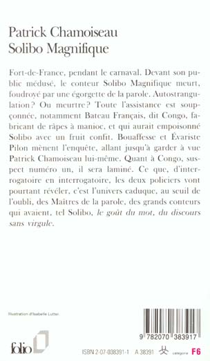 Quatrième de couverture de « SOLIBO MAGNIFIQUE »